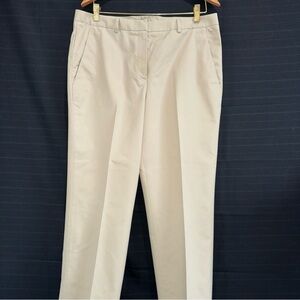 Brooks Brother Advantage Chino Tan Flat Front Slash Pocket Pants Womens 10